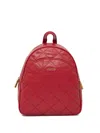 Liu •jo Quilted Backpack In Red