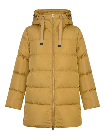 Liu •jo Quilted Bejewelled Embroidery Jacket In Yellow