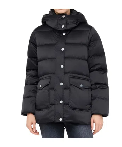 Liu •jo Quilted Belted Puffer Jacket In Blue