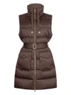 Liu •jo Quilted Brown Jacket With High Collar In Brown