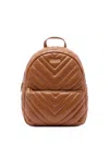 Liu •jo Quilted Chevron Backpack In Brown