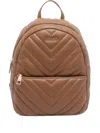 Liu •jo Quilted Chevron Backpack In Brown