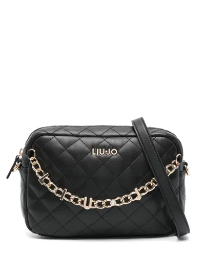 Liu •jo Quilted Cross Body Bag In Black