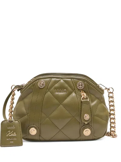 Liu •jo Quilted Cross Body Bag In Green