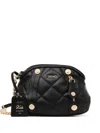 Liu •jo Quilted Crossbody Bag In Black
