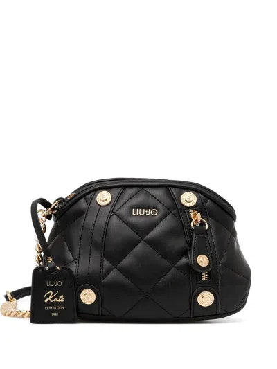 Liu •jo Quilted Crossbody Bag In Black