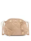 Liu •jo Quilted Crossbody Bag In Neutrals