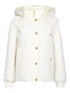 Liu •jo Quilted Drawstring-hood Jacket In Multi