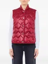 Liu •jo Quilted Gilet In Red