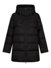 Liu •jo Quilted Hooded Down Jacket In Black