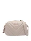 Liu •jo Quilted Logo-plaque Shoulder Bag In Neutral