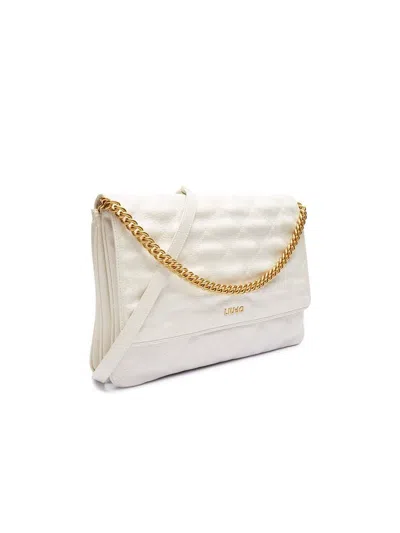 Liu •jo Liu Jo Quilted Polyurethane Shoulder Bag In White