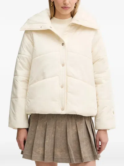 Liu •jo Quilted Puffer Jacket In White