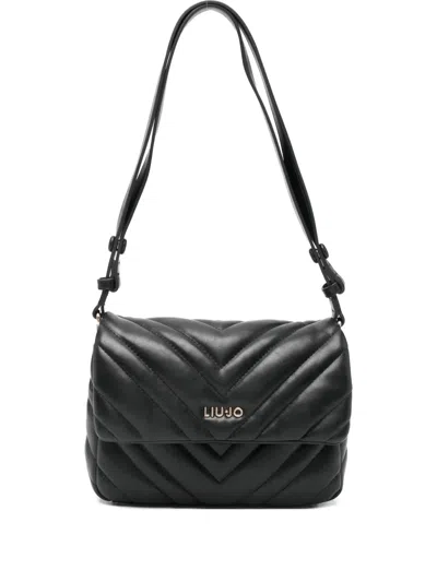Liu •jo Quilted Shoulder Bag In Black