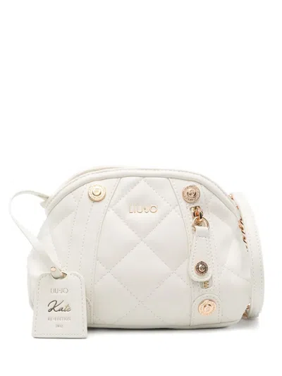 Liu •jo Quilted Shoulder Bag In Neutrals