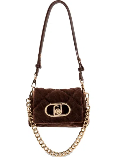Liu •jo Liu Jo Quilted Shoulder Bag With Gold-tone Chain Strap In Brown