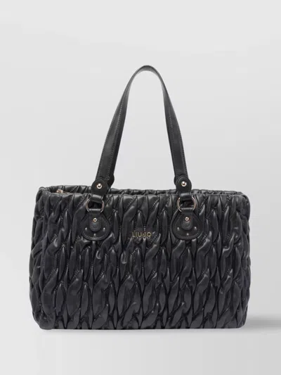 Liu •jo Quilted Texture Tote Bag With Shoulder Strap