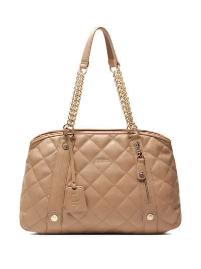 Liu •jo Quilted Tote Bag In Pink