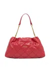 Liu •jo Quilted Tote Bag In Red