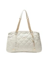 Liu •jo Liu Jo Cream Quilted Bag With Logo