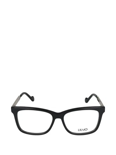 Liu •jo Quilted-effect Glasses In Black