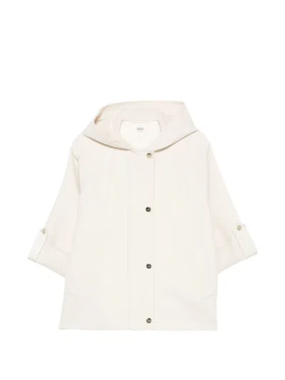 Liu •jo Quilted-panel Hooded Jacket In Pink