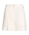 Liu •jo Liu Jo Tailored White Trousers With Cuffed Hem In White
