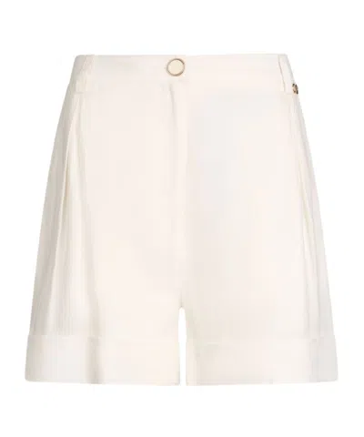 Liu •jo Liu Jo White Ramie Shorts