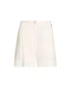 Liu •jo Liu Jo Tailored White Trousers With Cuffed Hem