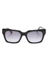 Liu •jo Rectangle-frame Sunglasses In Schwarz