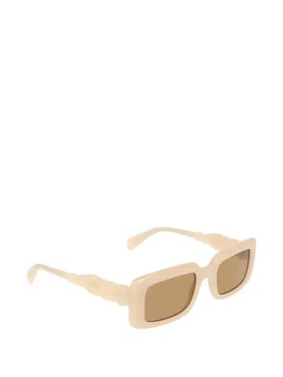 Liu •jo Rectangle-frame Twisted-arm Sunglasses In Neutral