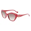 Liu •jo Red Injected Sunglasses In Red