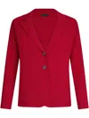 Liu •jo Red Knit Jacket In Red