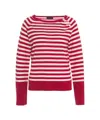 Liu •jo Liu Jo Red Wool-cashmere Pullover With Cut-outs