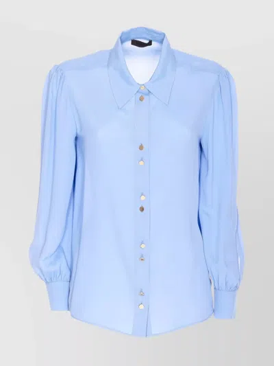 Liu •jo Regular Collar Long Sleeves Shirt In Blue