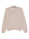 Liu •jo Relaxed Fit Beige Sweatshirt With Glossy Trim In Neutral