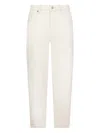 Liu •jo Relaxed Fit Straight Leg Trousers In White
