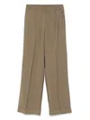 Liu •jo Liu Jo Moss Green Wide Leg Trouser