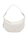 Liu •jo Removable-handle Logo-patterned Shoulder Bag In White