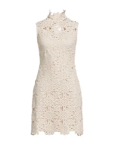 Liu •jo Resort Woman Mini Dress Ivory Size 12 Polyester In Neutral