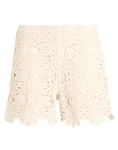 Liu •jo Resort Woman Shorts & Bermuda Shorts Sand Size 4 Cotton