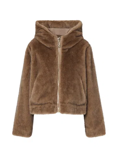 Liu •jo Liu Jo Liu Jo Light Glace Cotton Coat In Brown