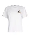 Liu •jo Cotton T-shirt With Embroidery And Rhinestones In White