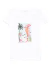 Liu •jo Cotton T-shirt In White With Print In 白色