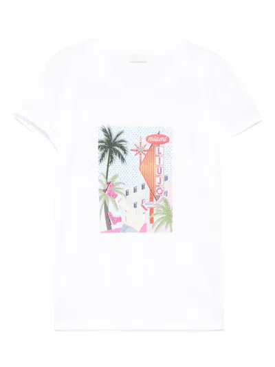 LIU •JO RHINESTONE-DETAILED T-SHIRT
