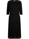 Liu •jo Rhinestone-detailing Midi Dress In Schwarz