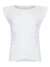 Liu •jo Cotton Top With Rhinestones