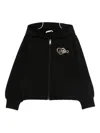 Liu •jo Rhinestone-embellished Hoodie In Black