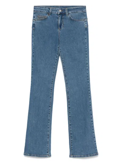 Liu •jo Rhinestone-embellished Jeans In Blue