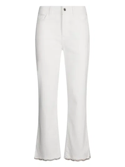 Liu •jo Rhinestone-embellished Jeans In White